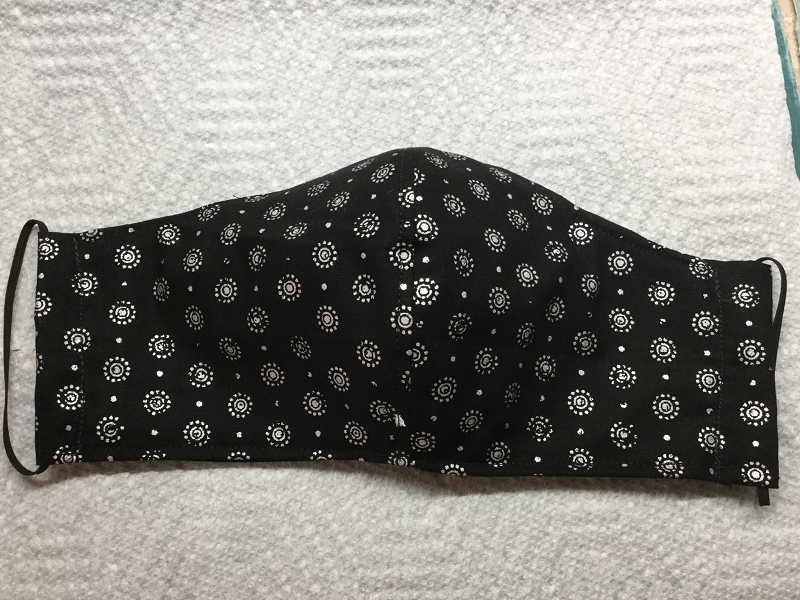 Black Sundial face mask Black Sundial face mask